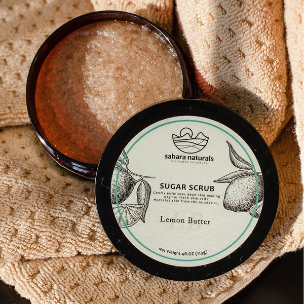 Unlock Radiant Skin: The Ultimate Guide to Exfoliating with Sahara Naturals Lemon Butter Sugar Scrub