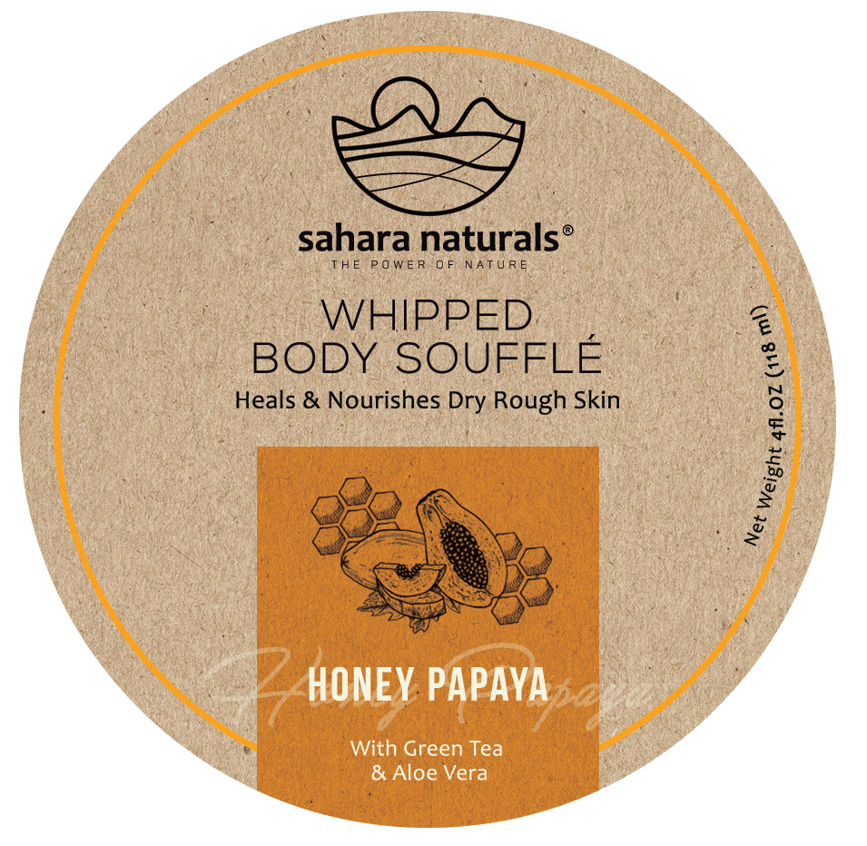 Whipped Body Soufflé – Honey Papaya | Sahara Naturals® Hydrating Luxury