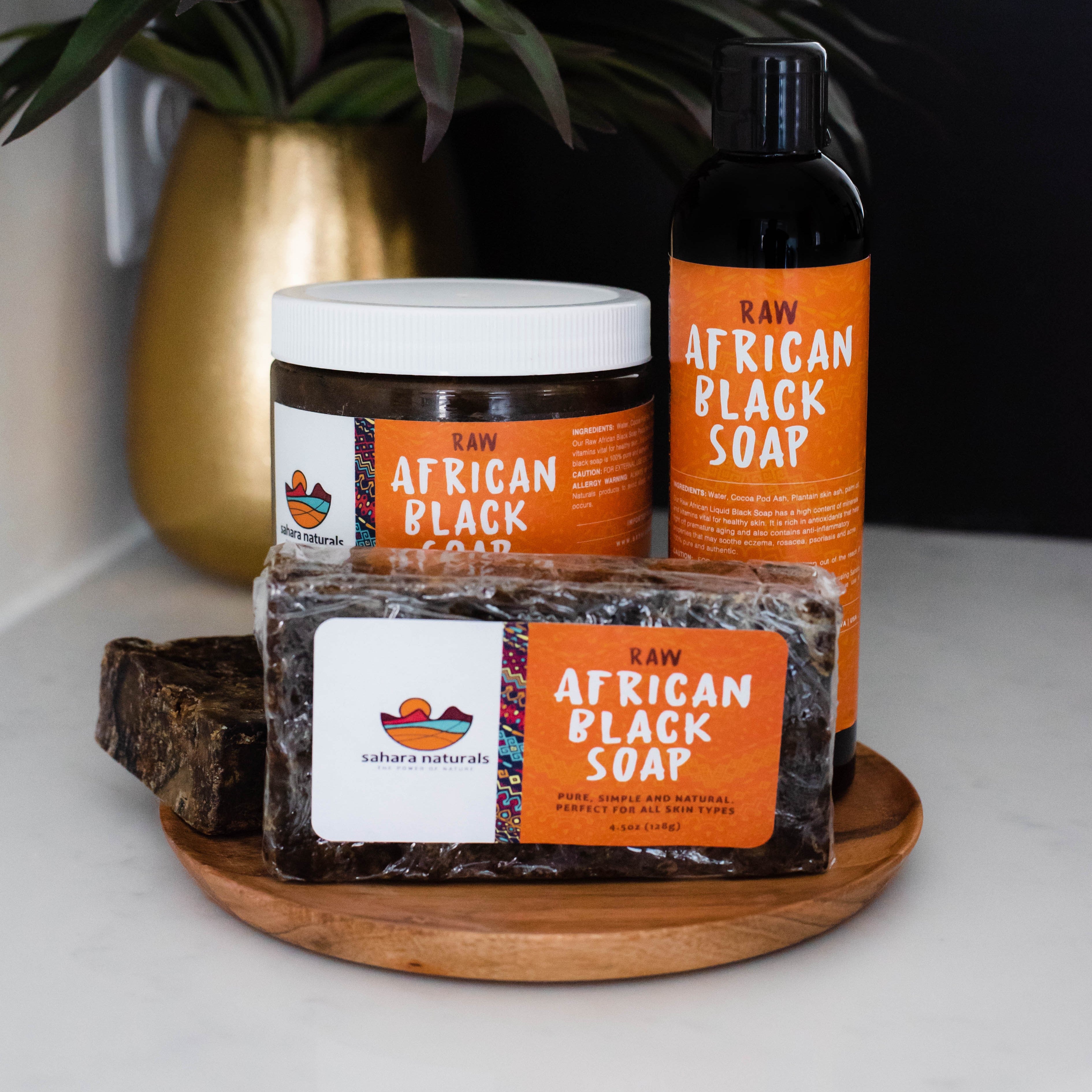 African Black Soap Bundle – 100% Natural Skincare